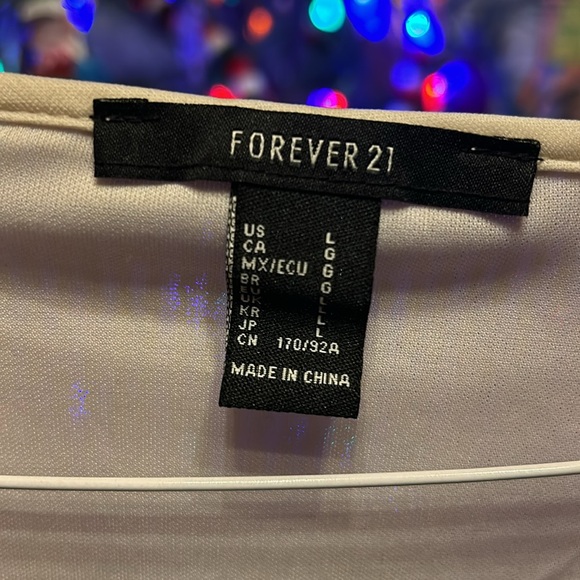 Forever 21 Cream Sequin Wrap-Dress - Picture 2 of 4